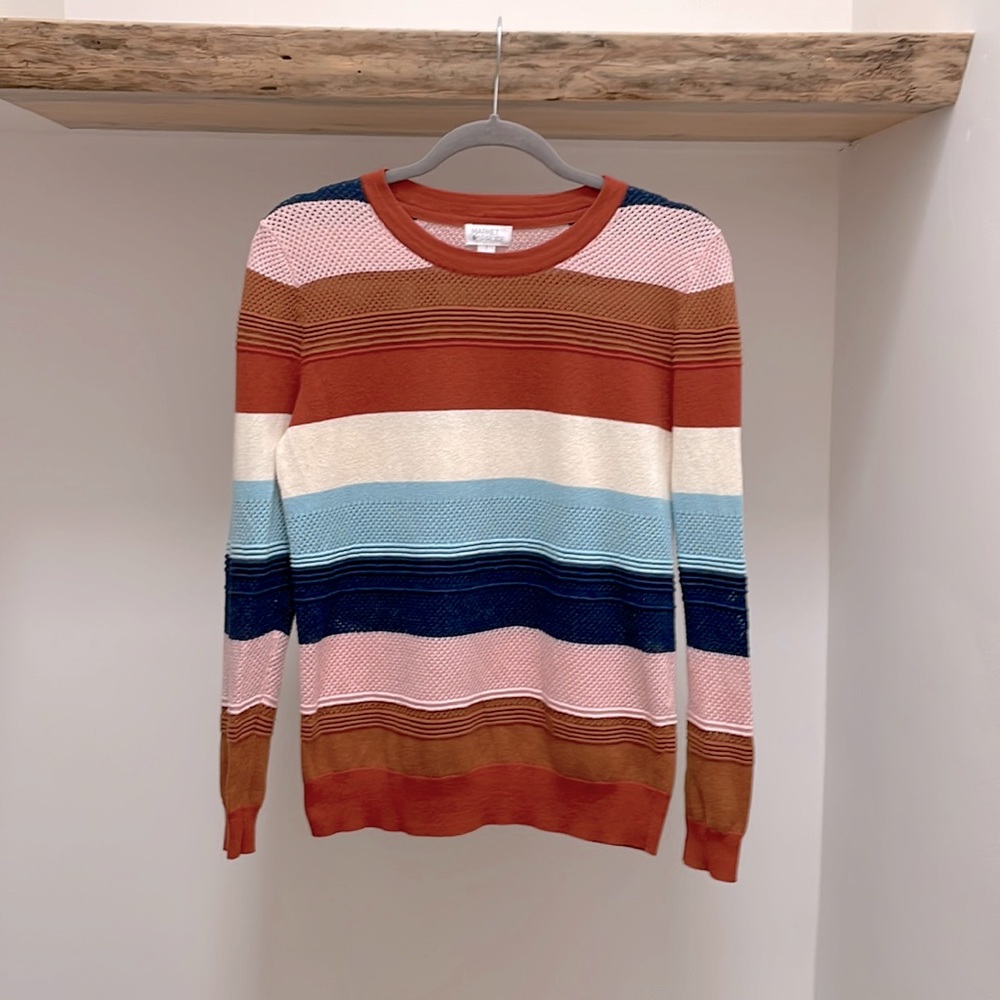 Market & Spruce textured cotton pullover - Size Small